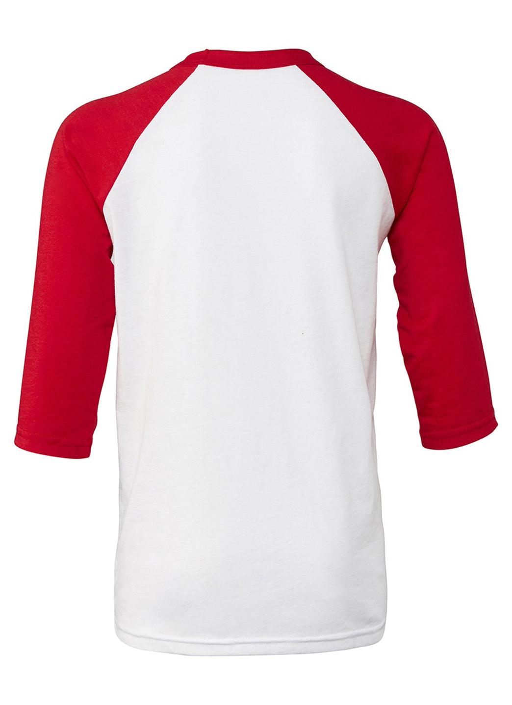 Bella + Canvas Youth 3/4-Sleeve Baseball T-Shirt、mySite、noshort