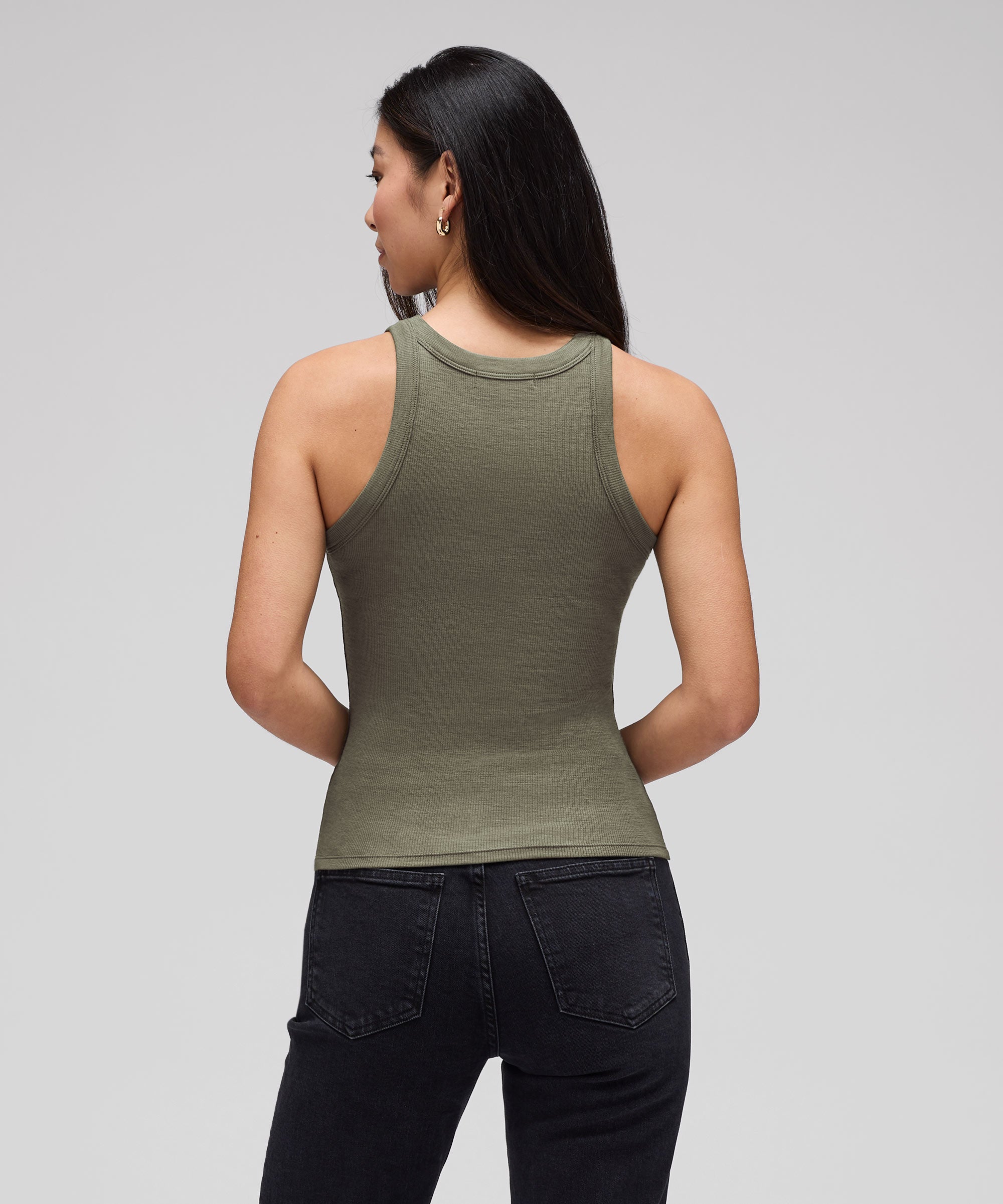 Women's Merino Ribbed Racer Tank、mySite、noshort