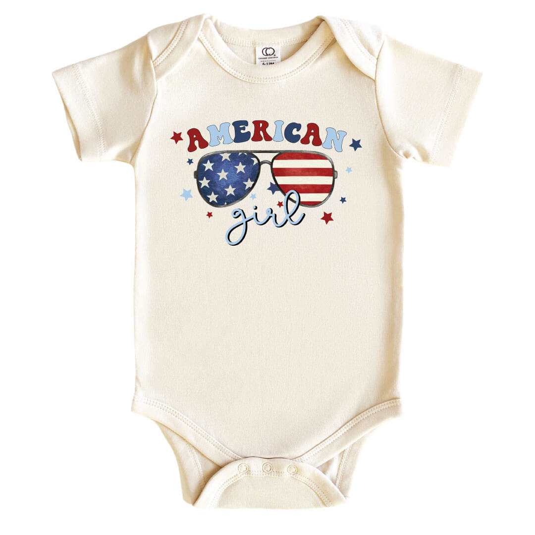  American Girl Graphic Bodysuit | Natural、mySite、layawaytickets