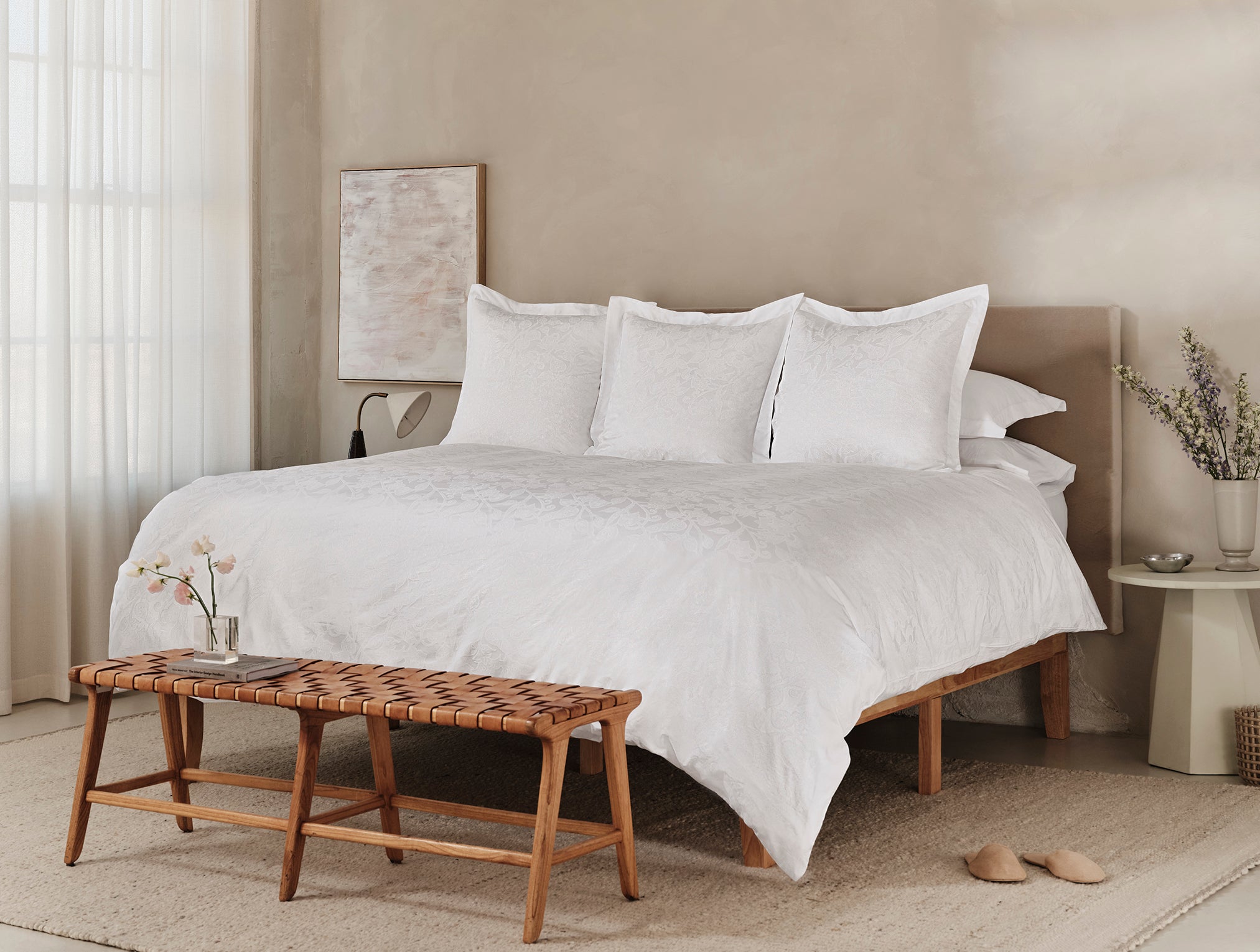  Heritage Organic Percale Jacquard Duvet Cover、mySite、sugarbowlscore