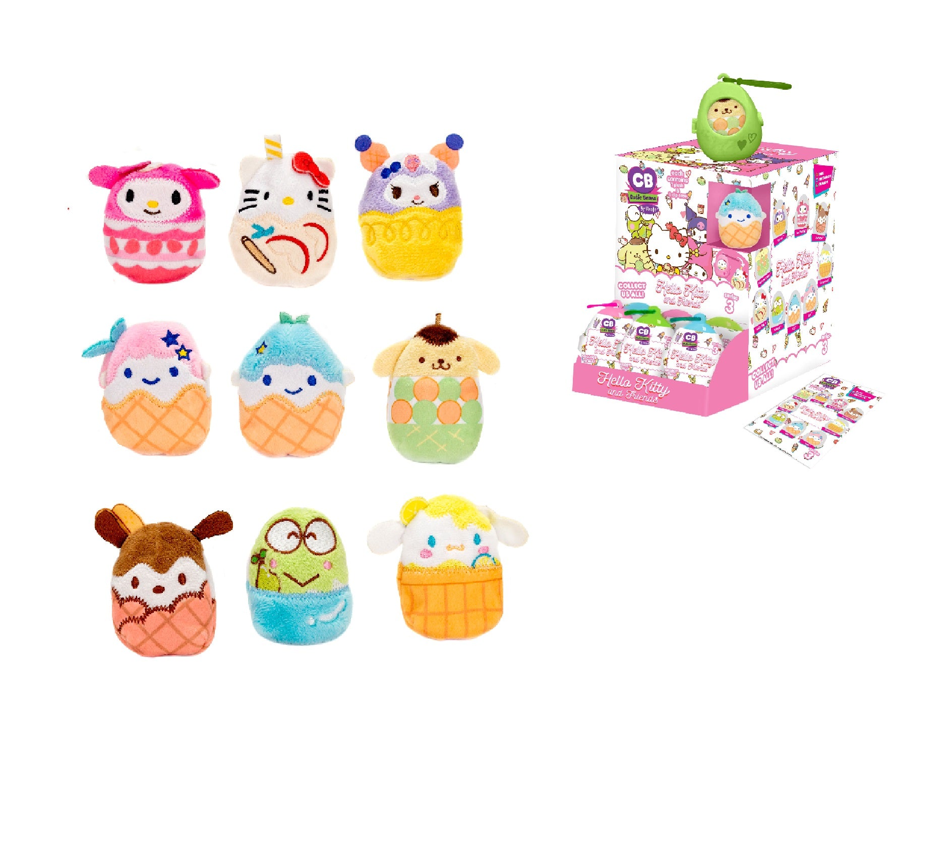Cutie Beans 3IN Sanrio My Favorite Flavor 9 Asst. (sold separately)、mySite、g9winljtr