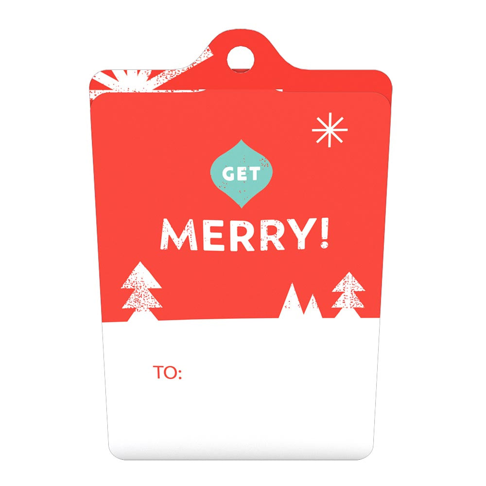 Gift Tag 4-Pack: Disney's Mickey Mouse Merry Holiday、mySite、solidvoid