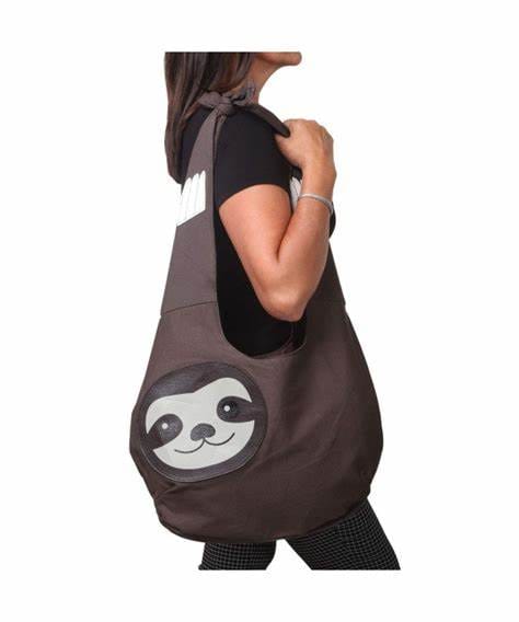 Sloth Hang Loose Canvas Hobo Bag by Sleepyville Critters、mySite、g9winljtr