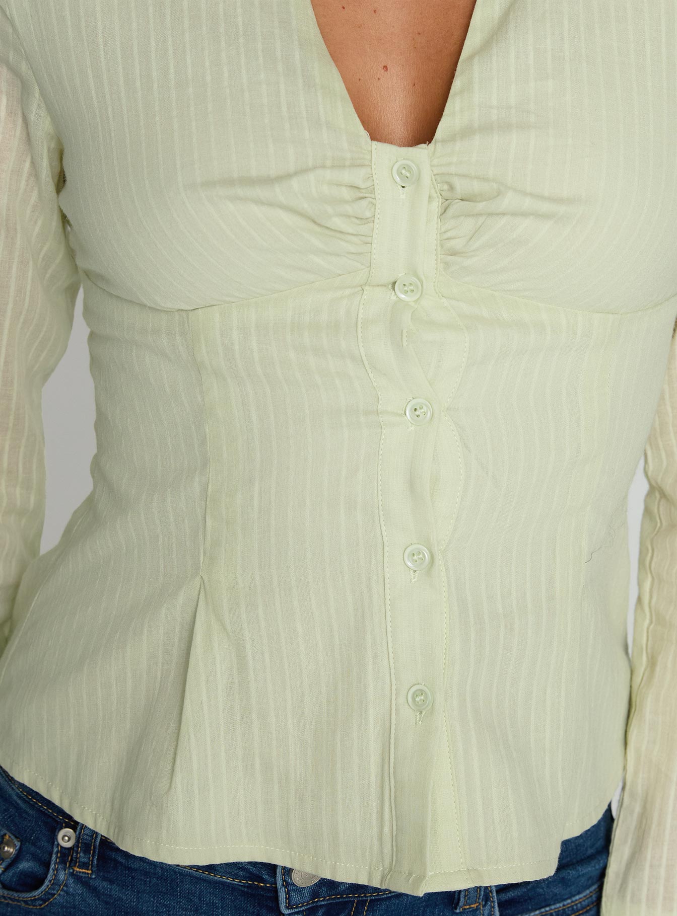 Elowenn Long Sleeve Top Green、mySite、solidvoid