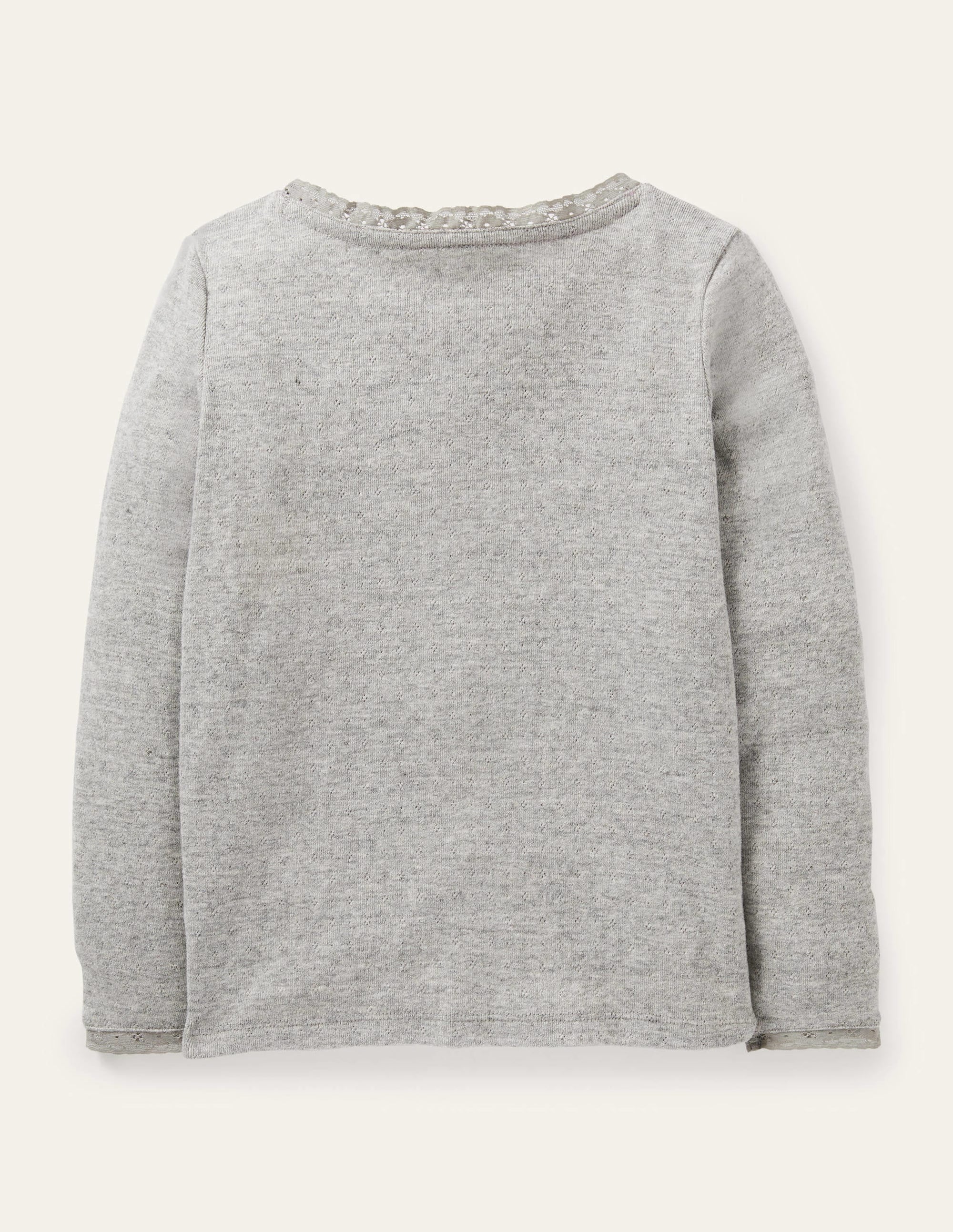  Supersoft Pointelle T-shirt-Grey Marl、mySite、ashleygrahame
