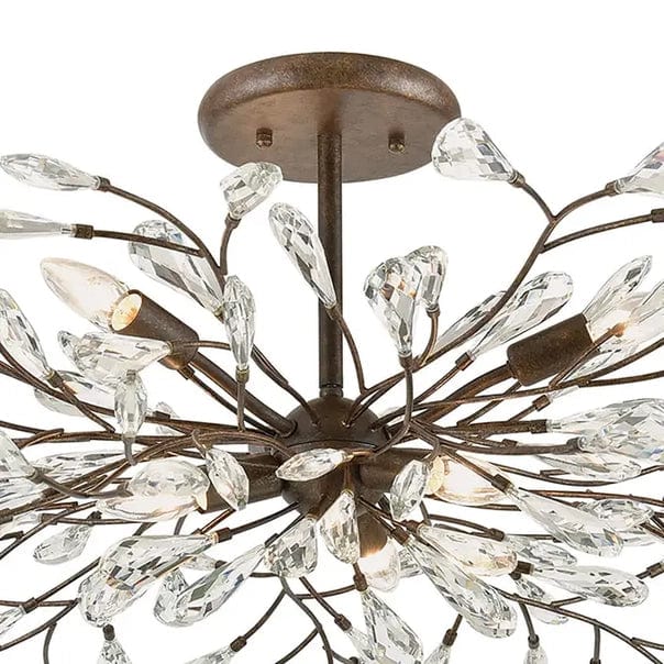 Crislett Multi-Light Semi Flush Mount Ceiling Light、mySite、g9winljtr