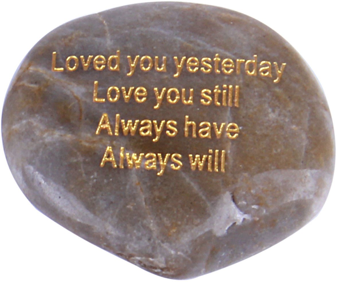 Holy Land Market Seven Love and Romance Engraved River Stones Set - Model III、mySite、topwebapps