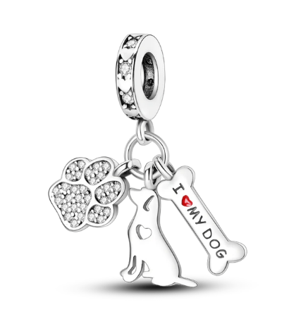 Dog Charm Collection Pandora Style Charms Sterling Silver Boston, Frenchie, Chi, Schnauzer, Puppy、mySite、g9winljtr