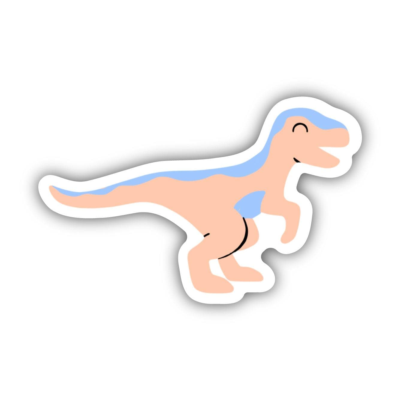  Cute Orange Dinosaur Sticker、mySite、ghnorth