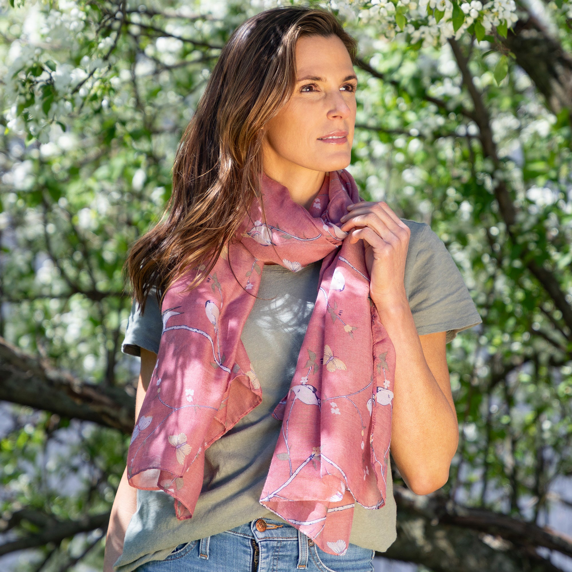Lovely Birds & Butterflies Scarf、mySite、camillekostekn