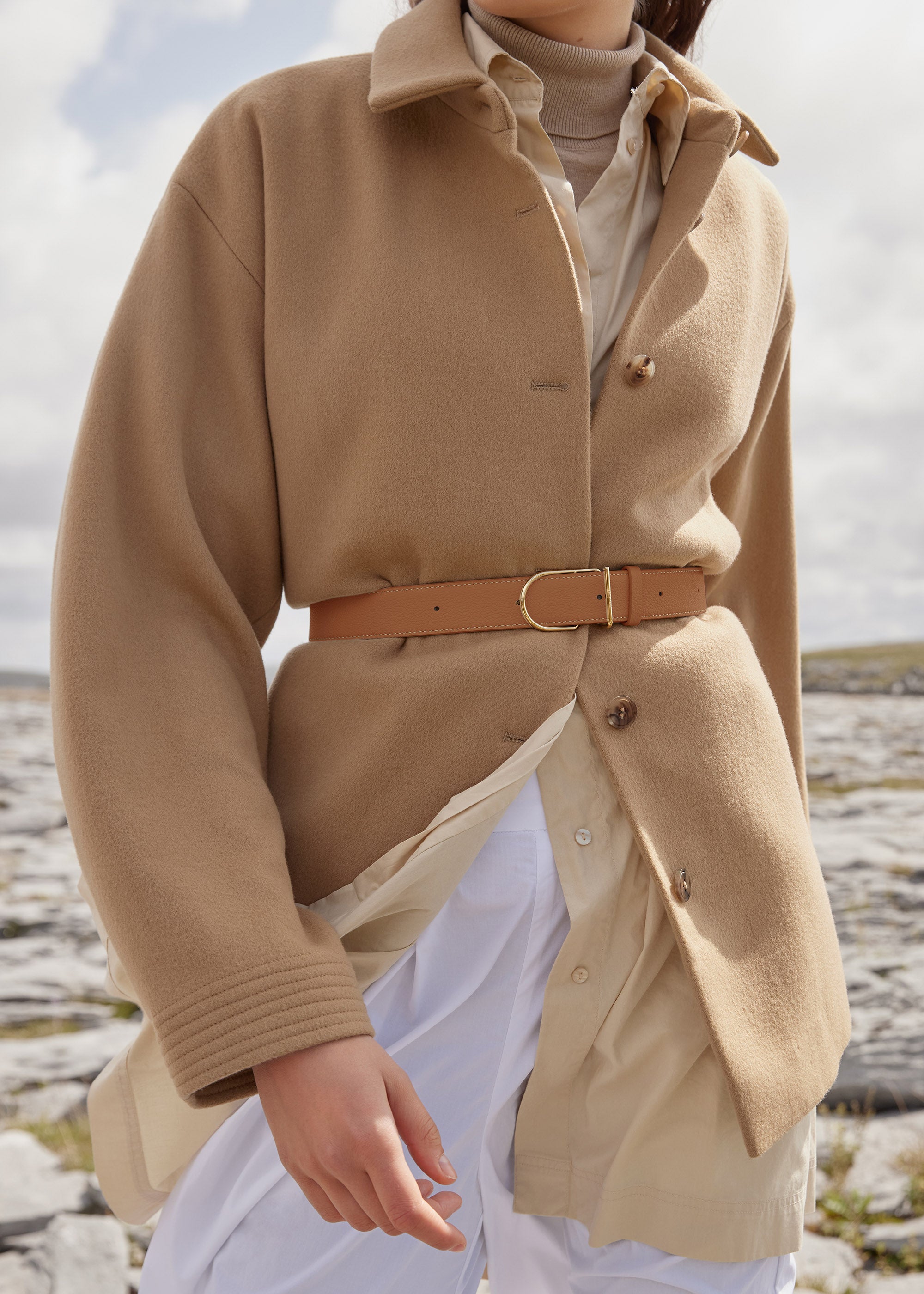 Ceinture Large Umi - Camel Grain茅、mySite、camillekostekn