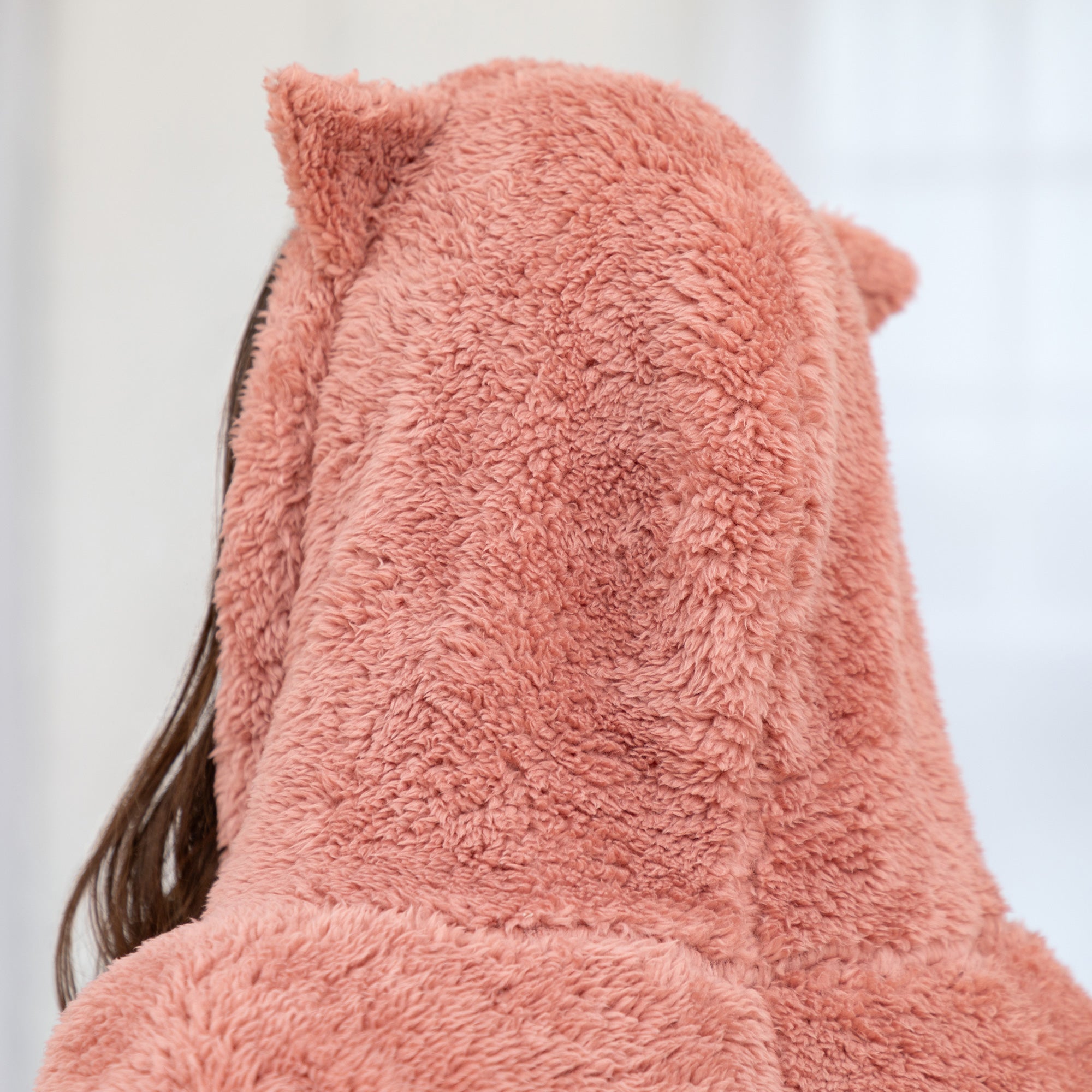 Soft Fluffy Cat Ears Button Up Hoodie、mySite、camillekostekn