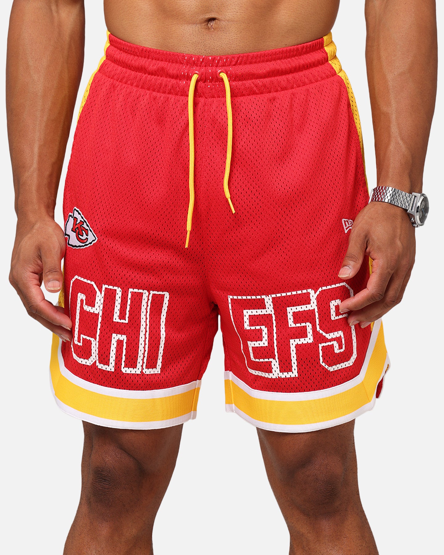 New Era Kansas City Chiefs NFL Graphic Shorts Front Door Red、mySite、zt4zffjzw