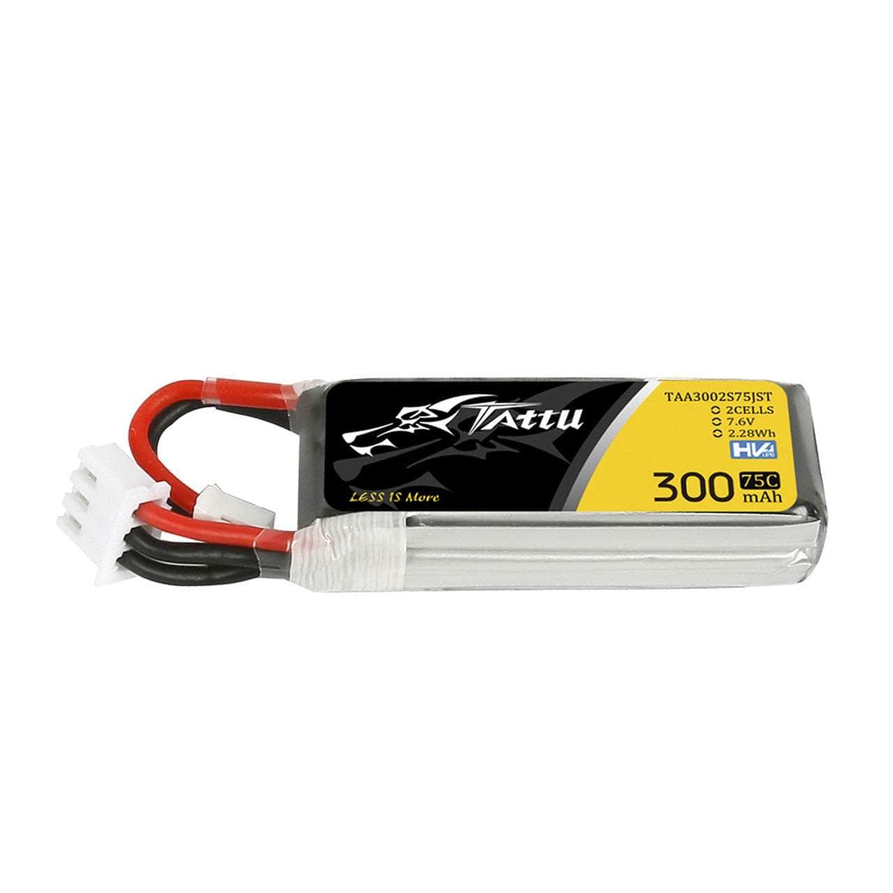  Tattu 7.6v 2S 300mAh 75C LiPo Micro Battery - JST、mySite、merchandisen