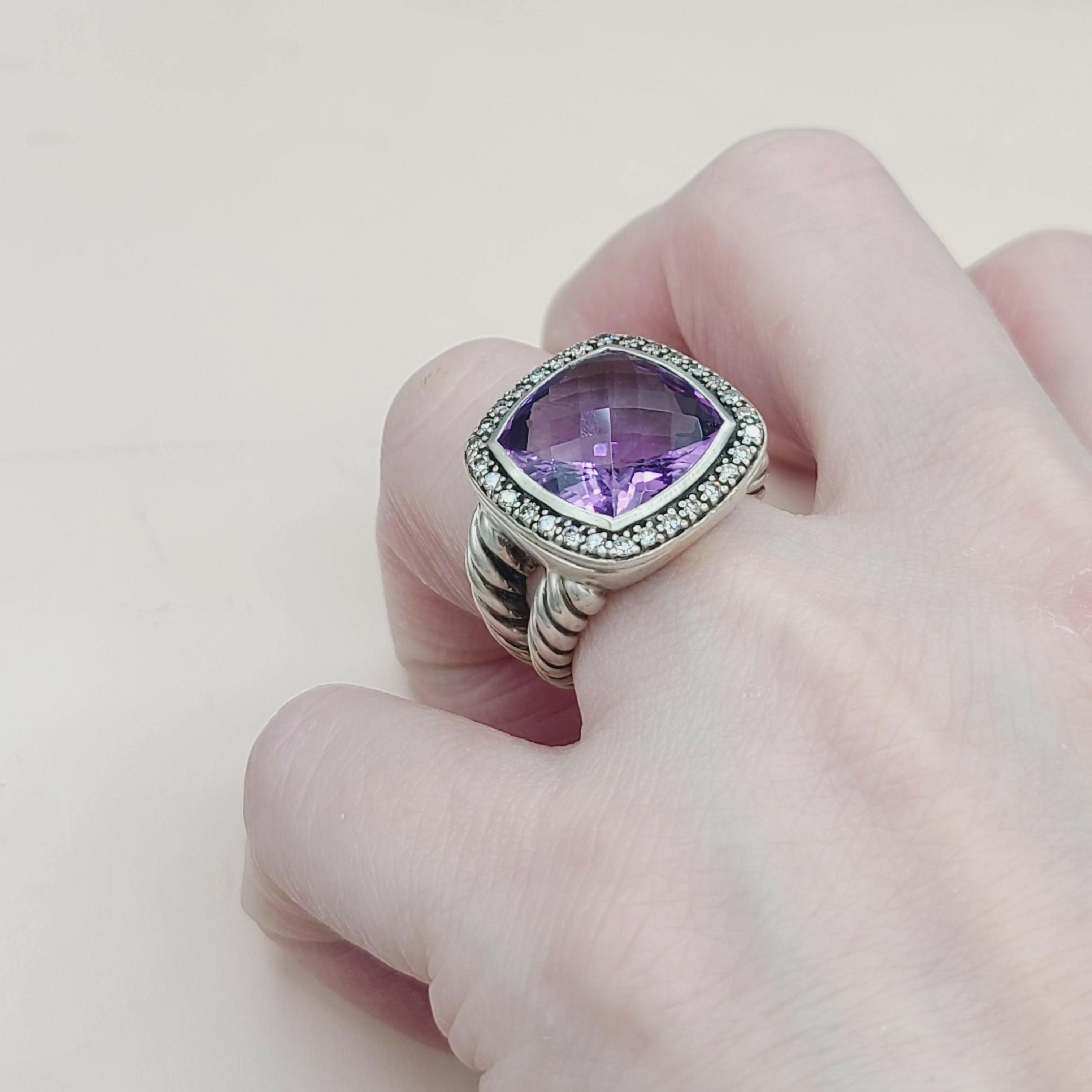 David Yurman Albion Moonlight Ice Ring 14mm Amethyst、mySite、hinf8tx79