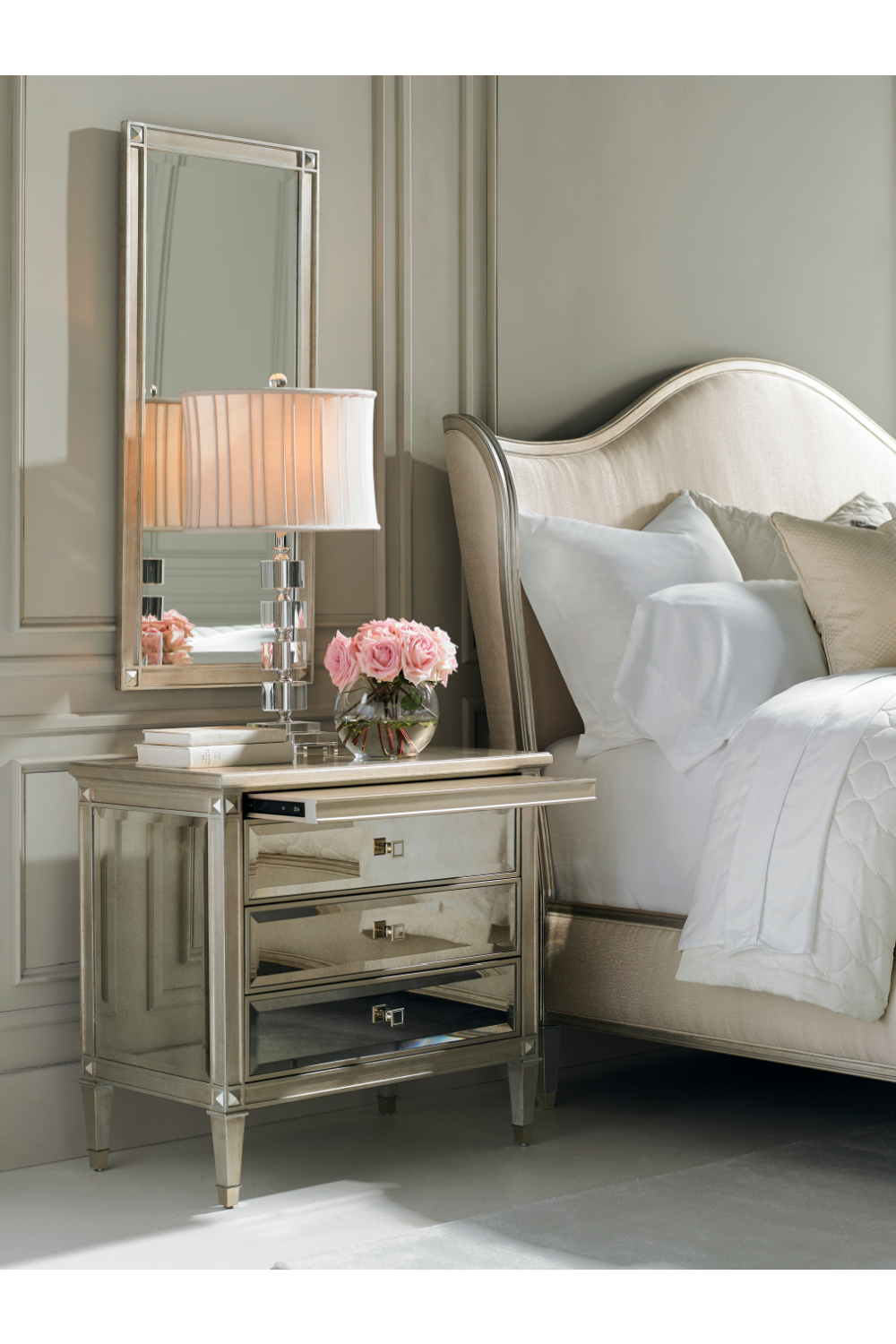 Antique Mirror Nightstand | Caracole A Classic Beauty、mySite、neckold