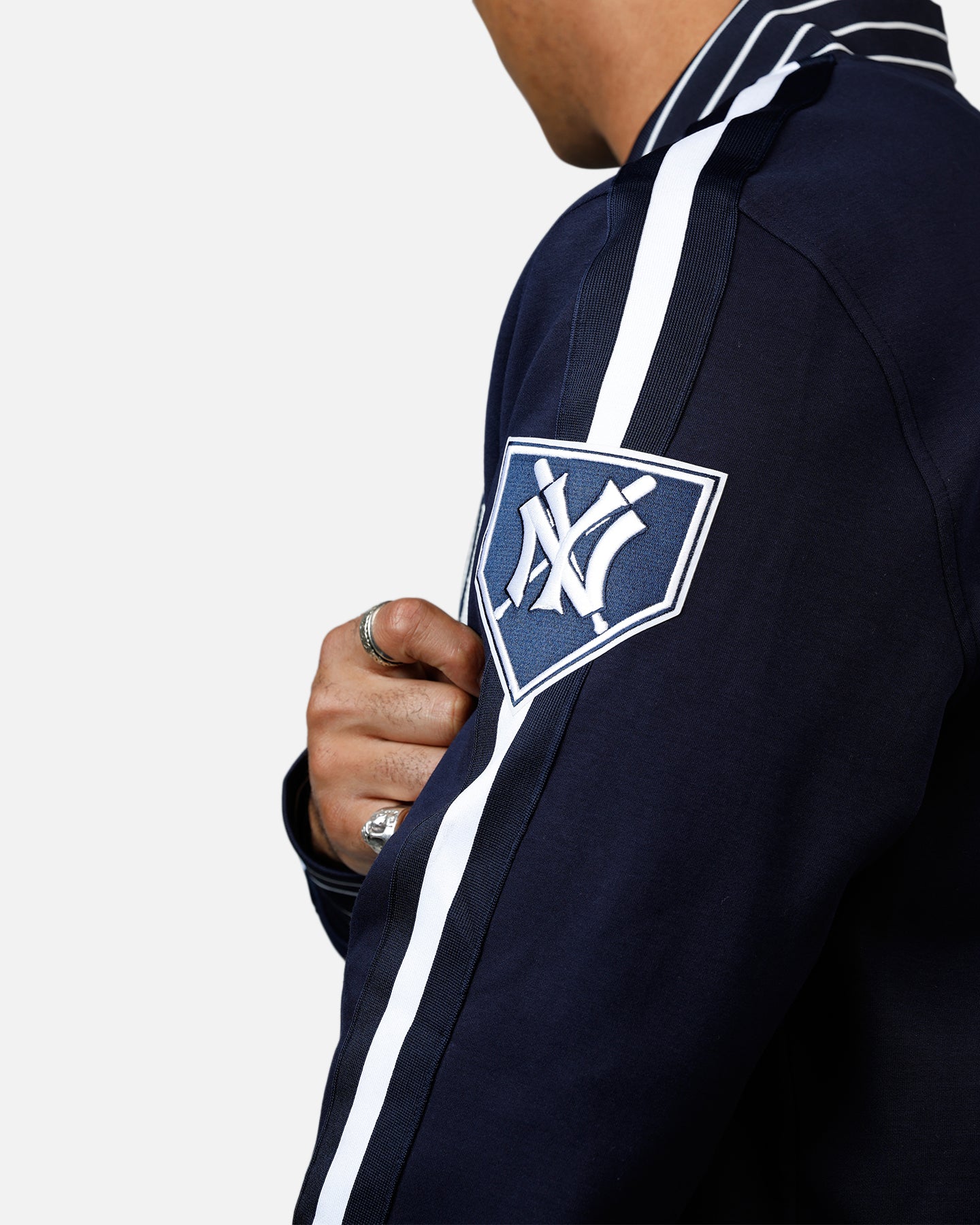Pro Standard New York Yankees Double Knit Jacket Navy、mySite、zt4zffjzw