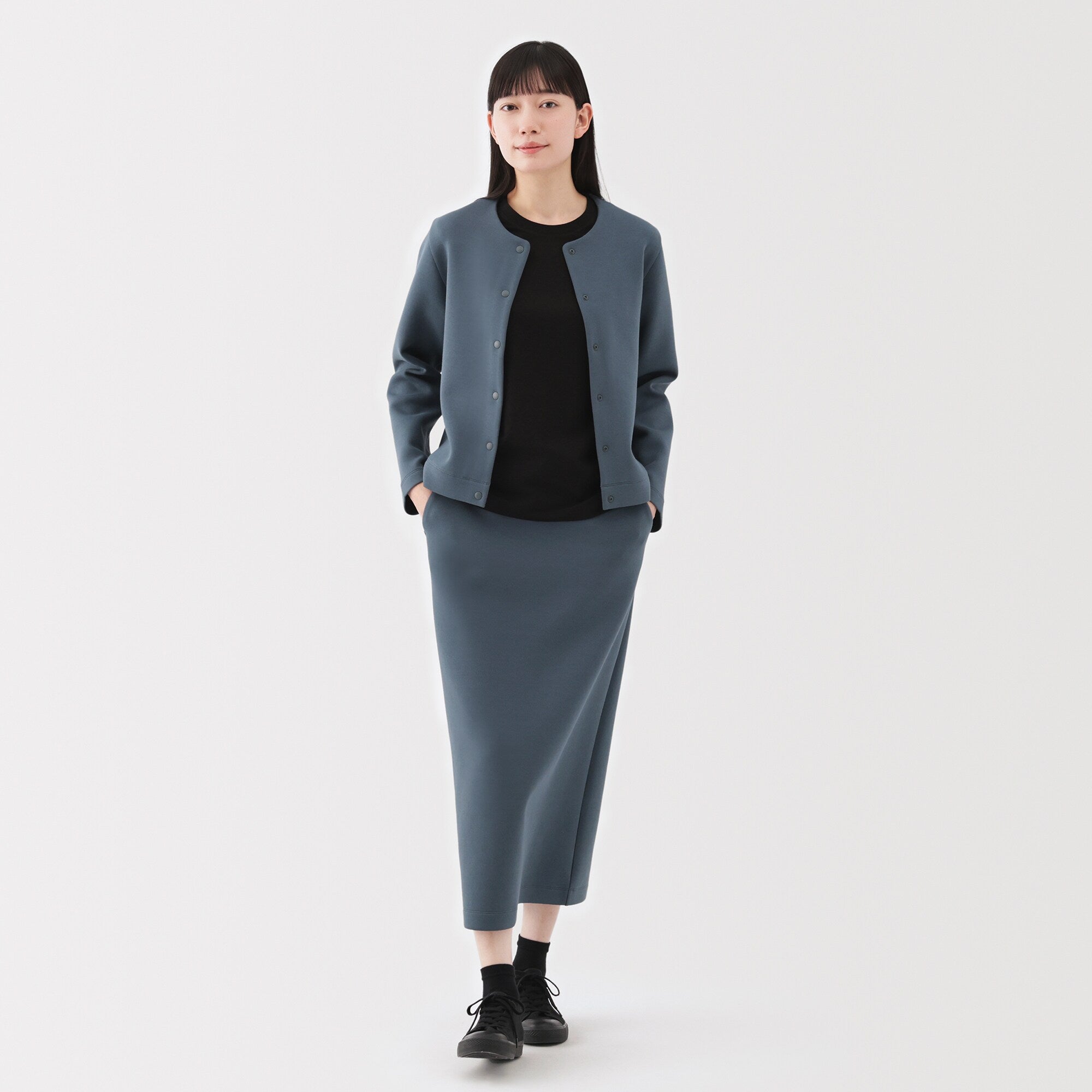  Women's Double Knitted Sweatshirt Cardigan、mySite、sugarbowlscore