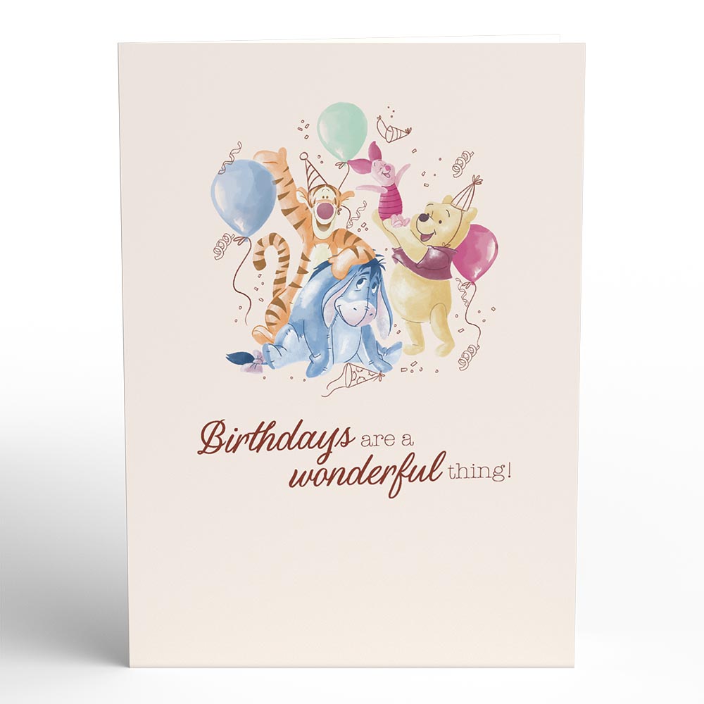 Disney's Winnie The Pooh Tigger Wonderful Birthday Pop-Up Card、mySite、solidvoid