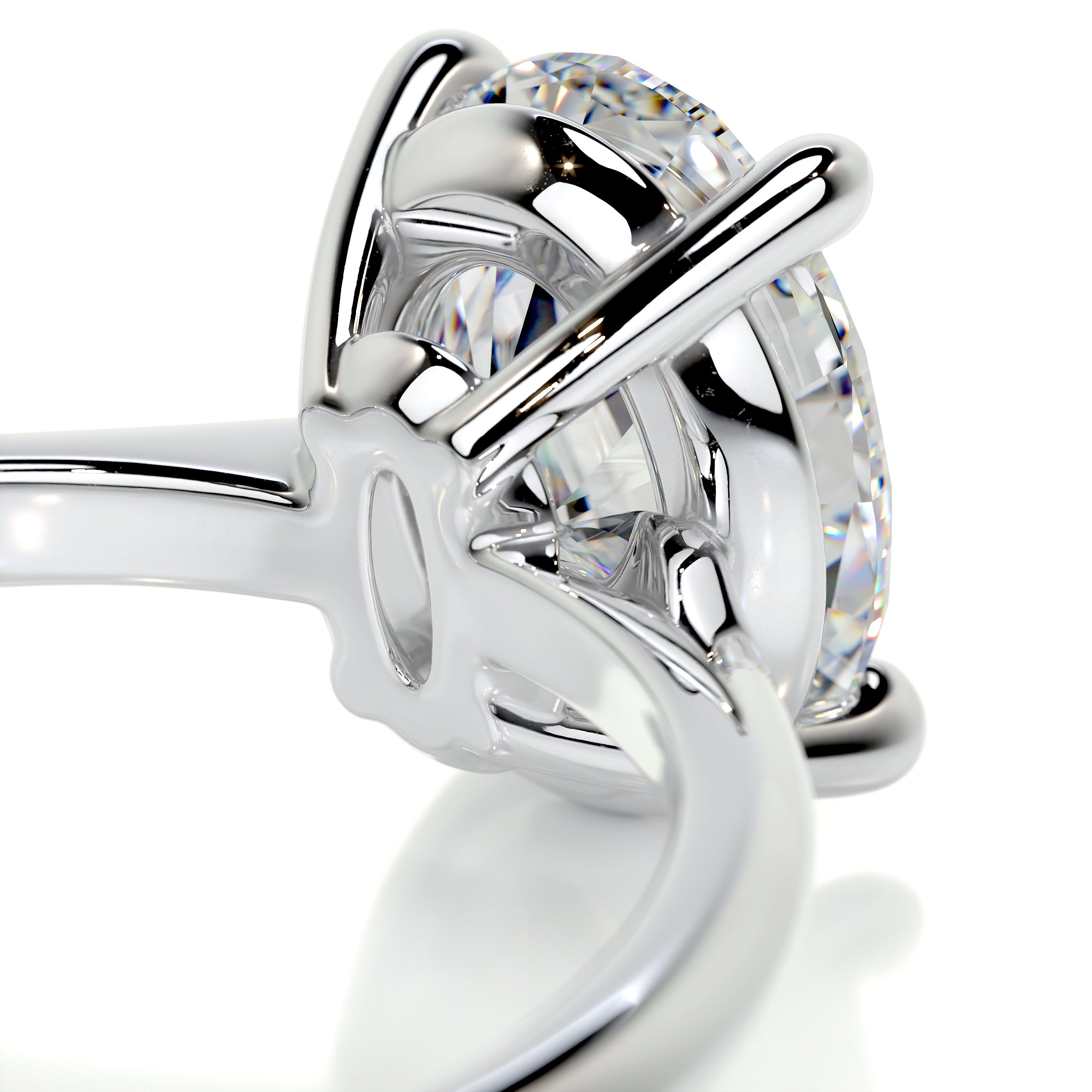 Julia Moissanite Ring -18K White Gold、mySite、hinf8tx79