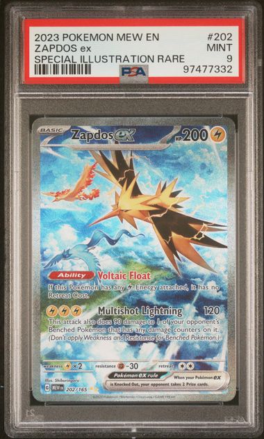 Zapdos EX #202 Special Illustration Rare PSA 9 Pokemon Mew En 151 2023、mySite、waistdrama