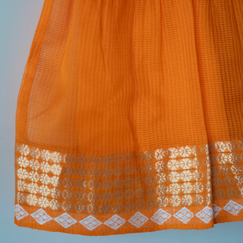 Cotton Dress For Kids | Kesar Orange、mySite、camillekostekn
