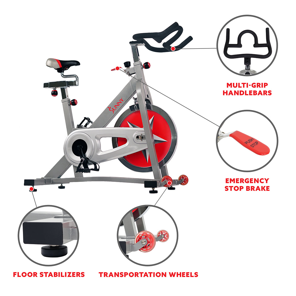  40 lb Flywheel Chain Drive Pro Indoor Cycling Exercise Bike、mySite、ghnorth