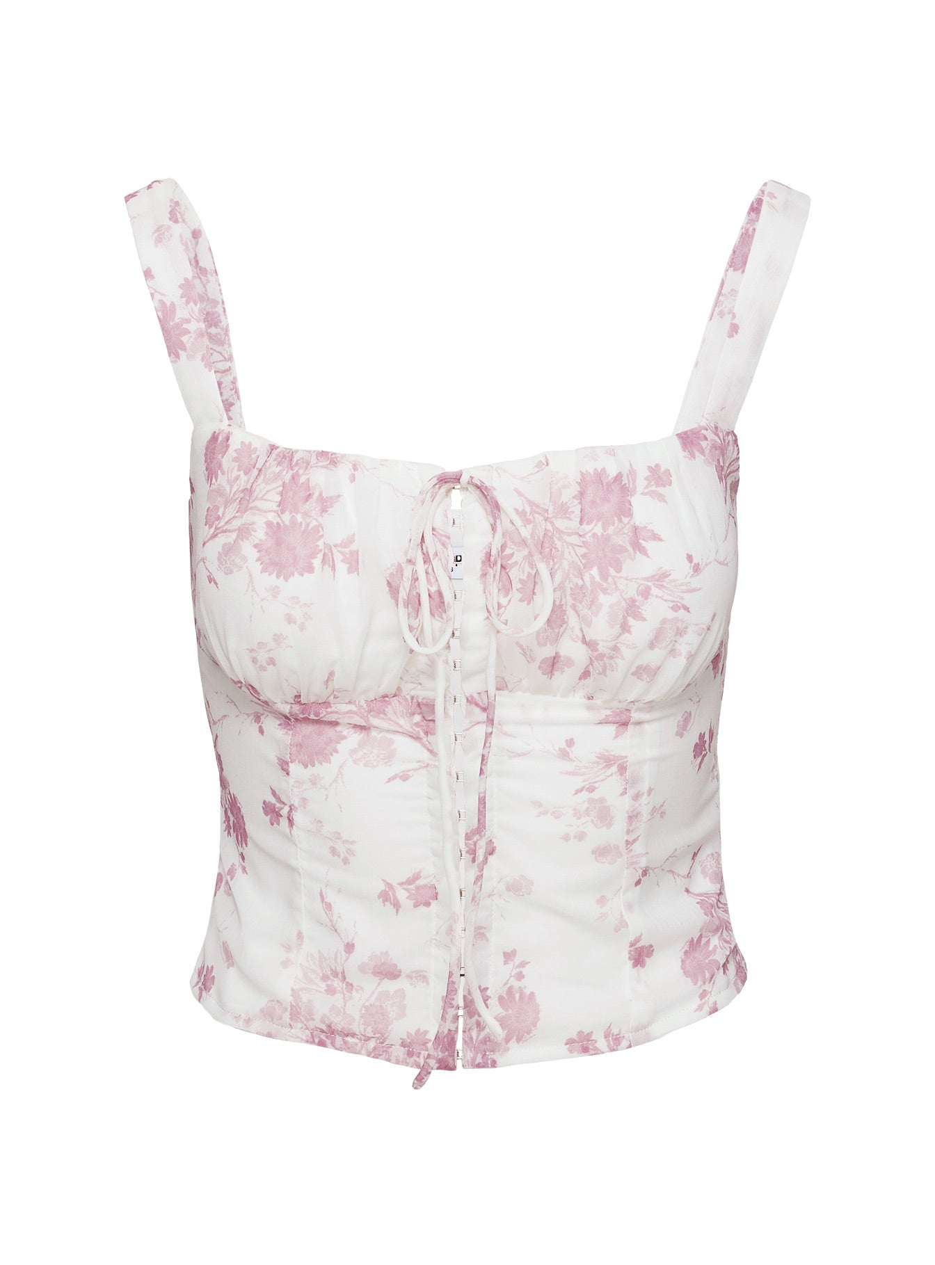 Modern Girl Top White / Pink、mySite、solidvoid