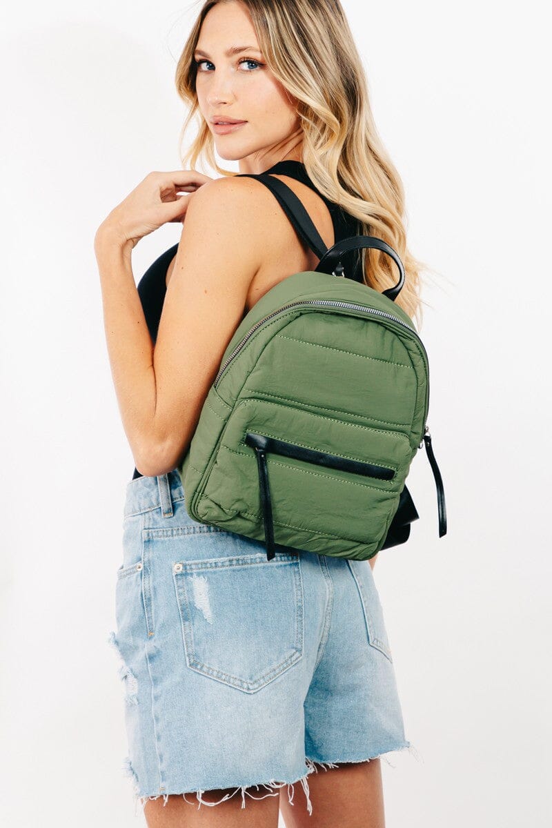 Fame Adjustable Strap Nylon Backpack Bag、mySite、camillekostekn
