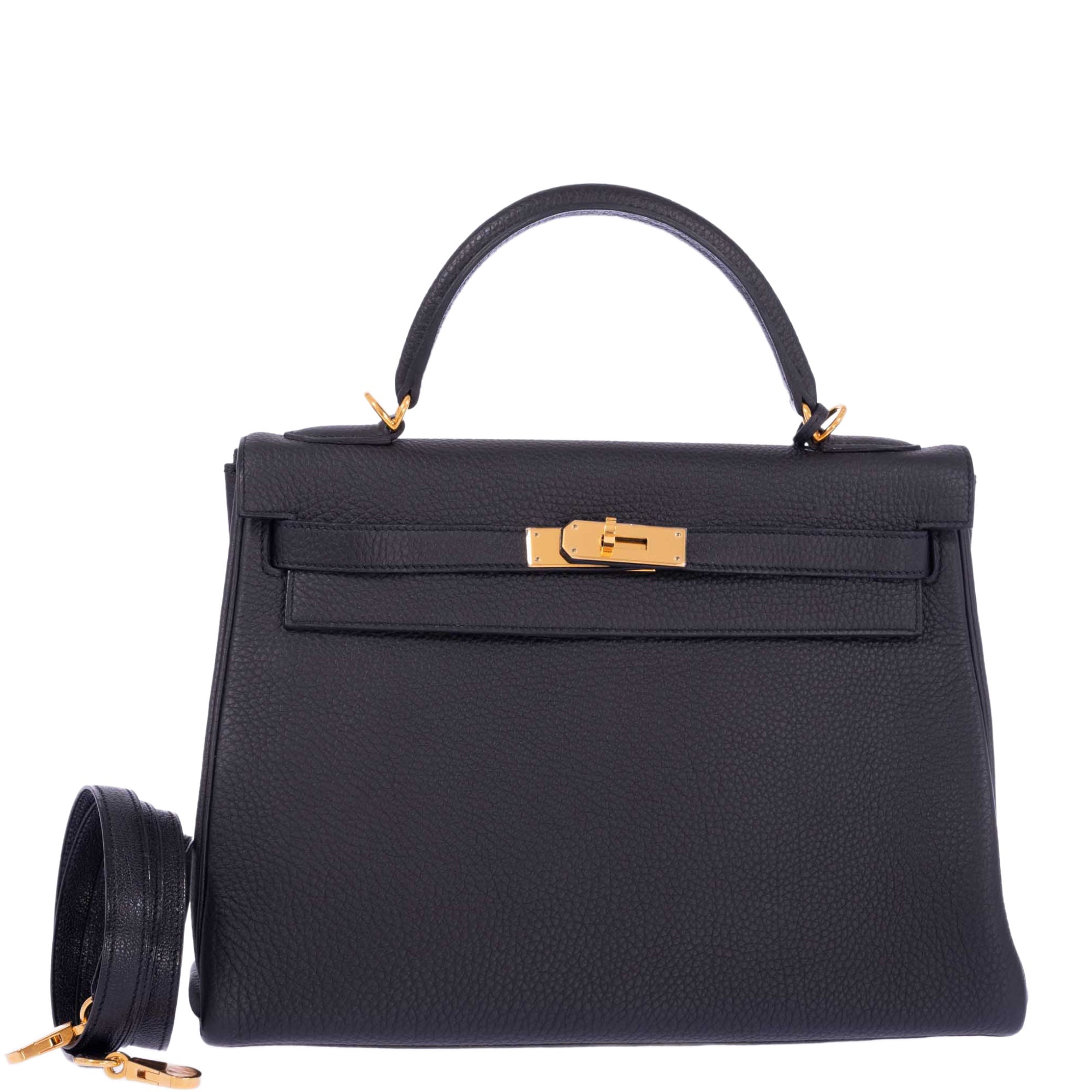 Hermès Kelly 32 Black Togo Gold Hardware、mySite、garminoutage.com