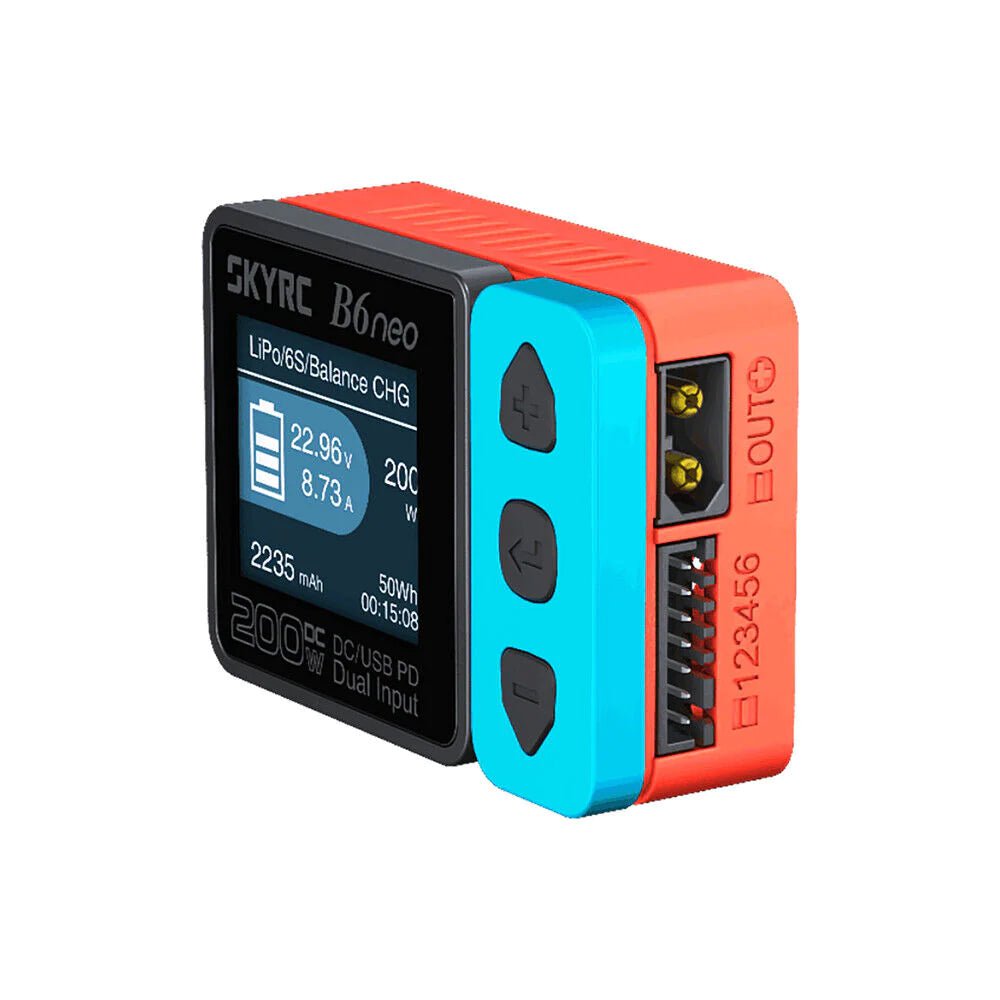  SkyRC B6 Neo 200w 10A 1-6S DC Smart Charger XT60 - Choose Color、mySite、merchandisen