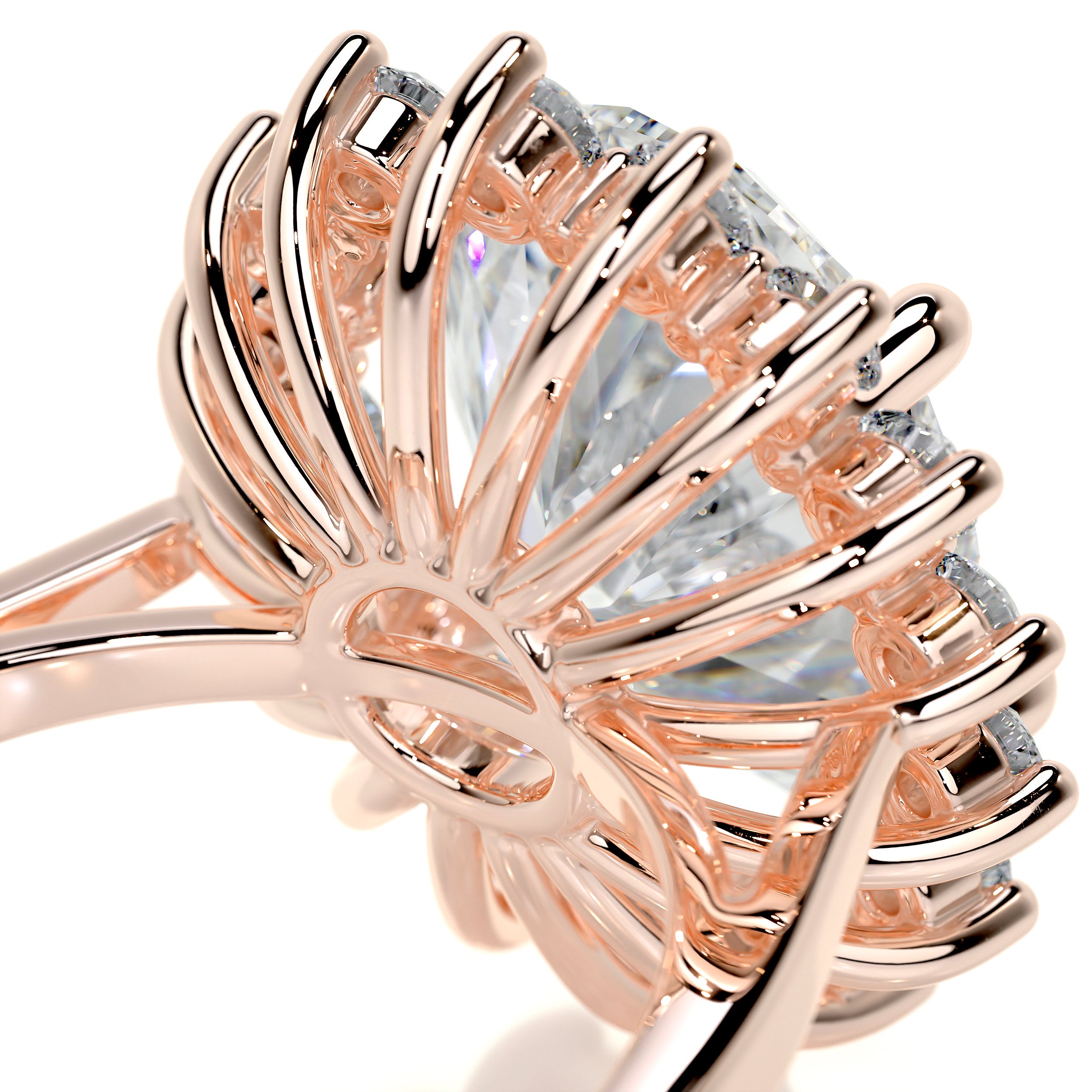 Lyn Diamond Engagement Ring - 14K Rose Gold、mySite、hinf8tx79