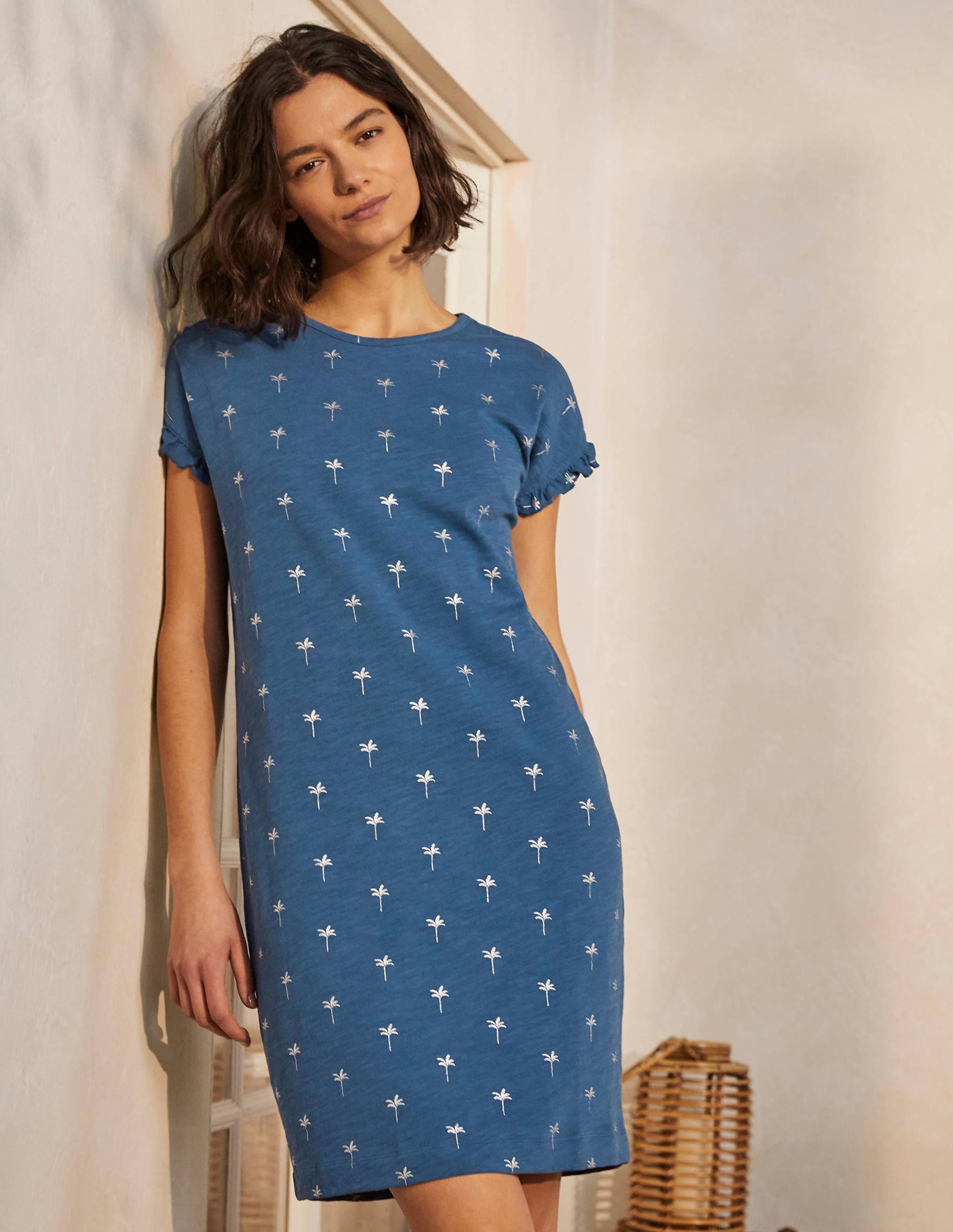  Faye Jersey T-shirt Dress-Aircraft, Rainforest Stamp、mySite、ashleygrahame