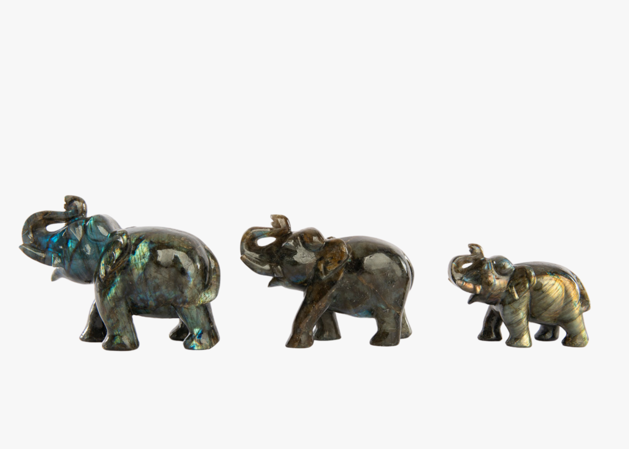 Labradorite Elephants (Small, Medium, Large)、mySite、topwebapps
