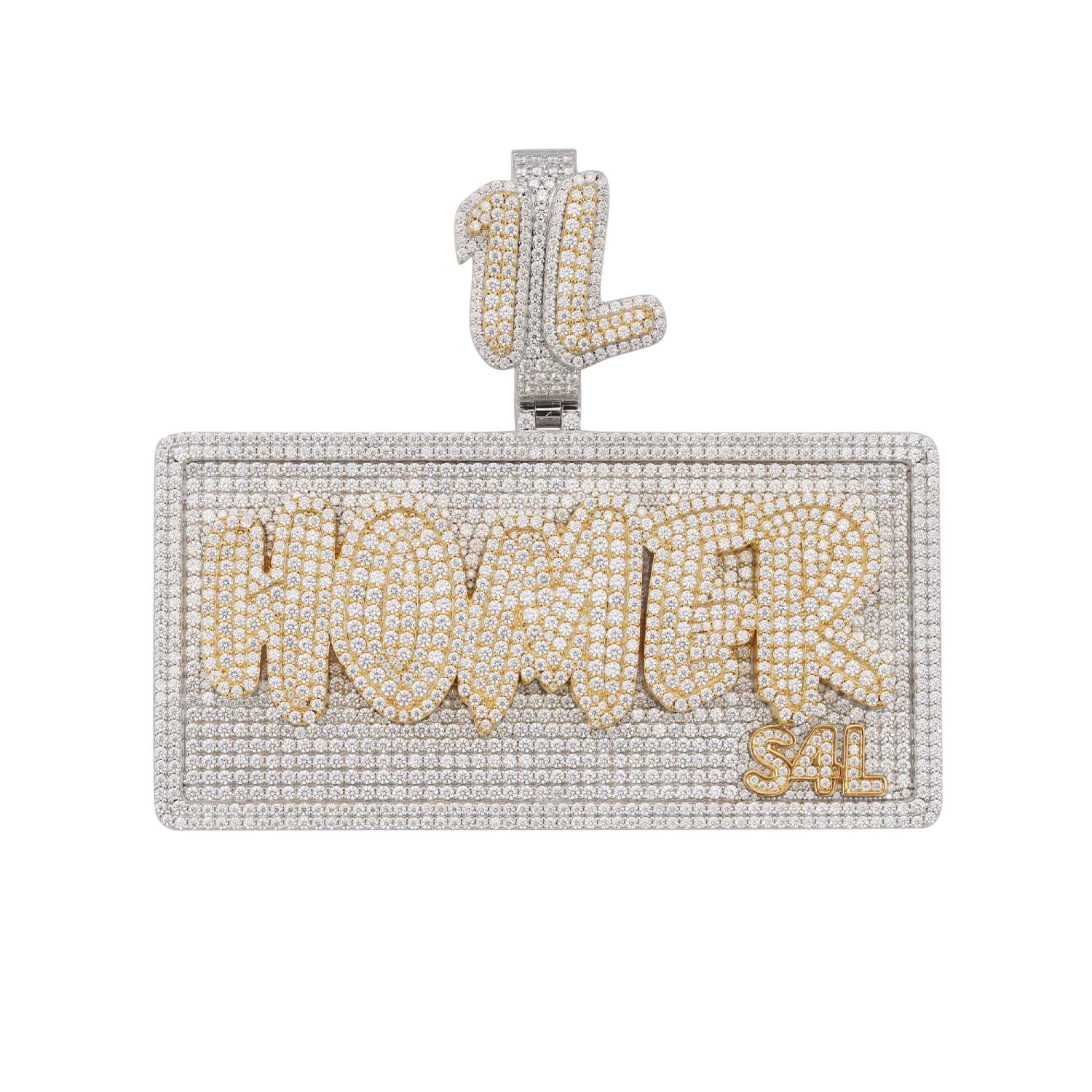 HOMER Custom Moissanite Name Pendant 14K Gold、mySite、hinf8tx79