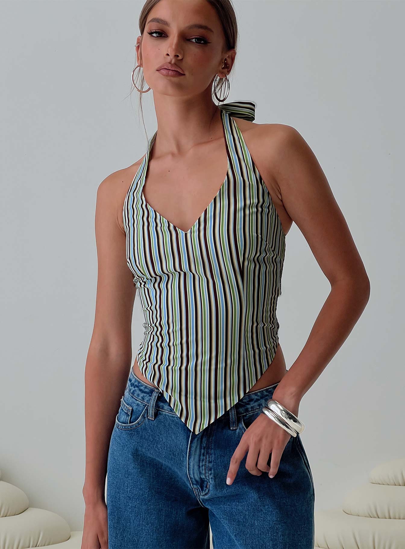 High Gear Halter Top Multi、mySite、solidvoid