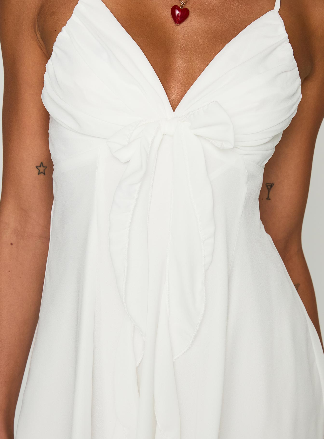 Moon Quartz Mini Dress White、mySite、solidvoid