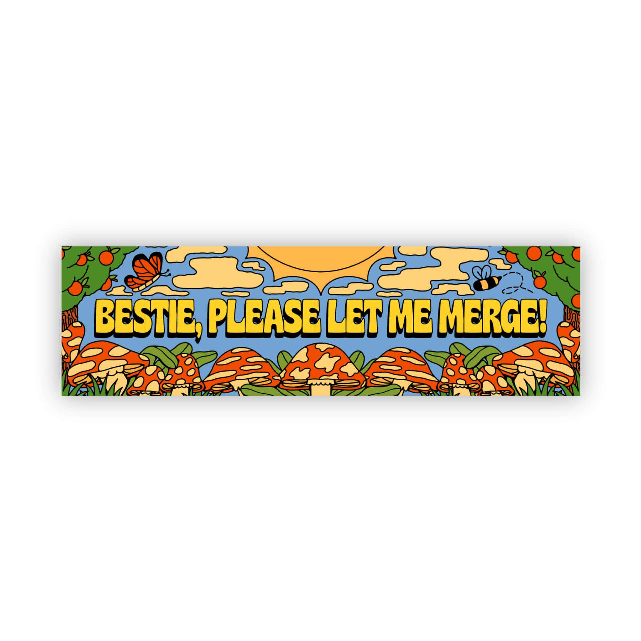  Bestie, Please Let Me Merge! Large Sticker、mySite、ghnorth