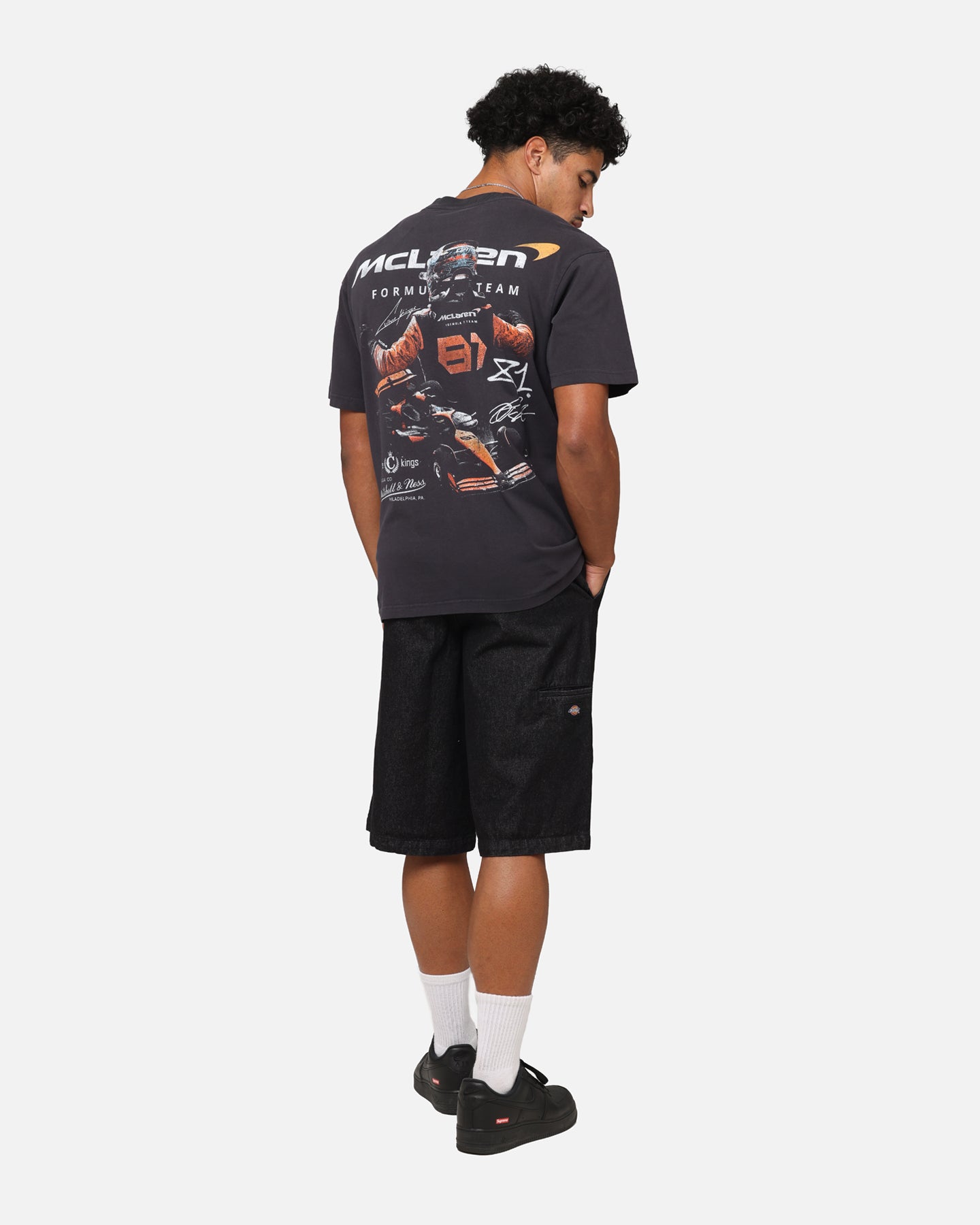 Mitchell & Ness X Mclaren Oscar Piastri Victory T-Shirt Faded Black、mySite、zt4zffjzw