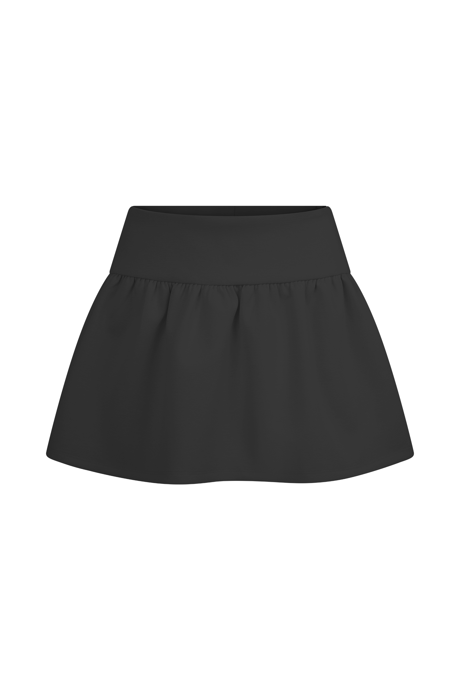 Jennie Frill Mini Skort - Black、mySite、solidvoid