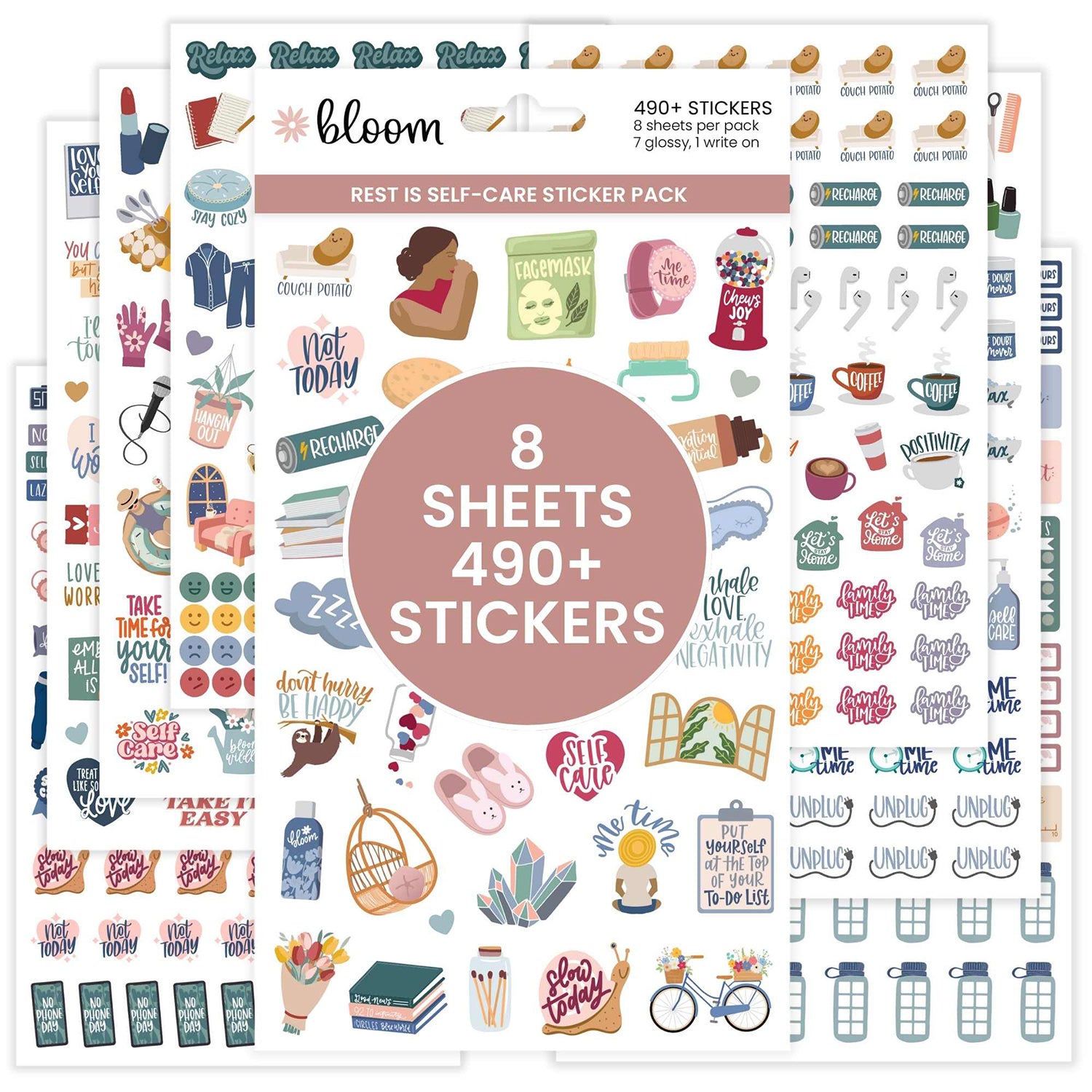  Rest is Self-Care Planner Stickers Pack、mySite、ghnorth