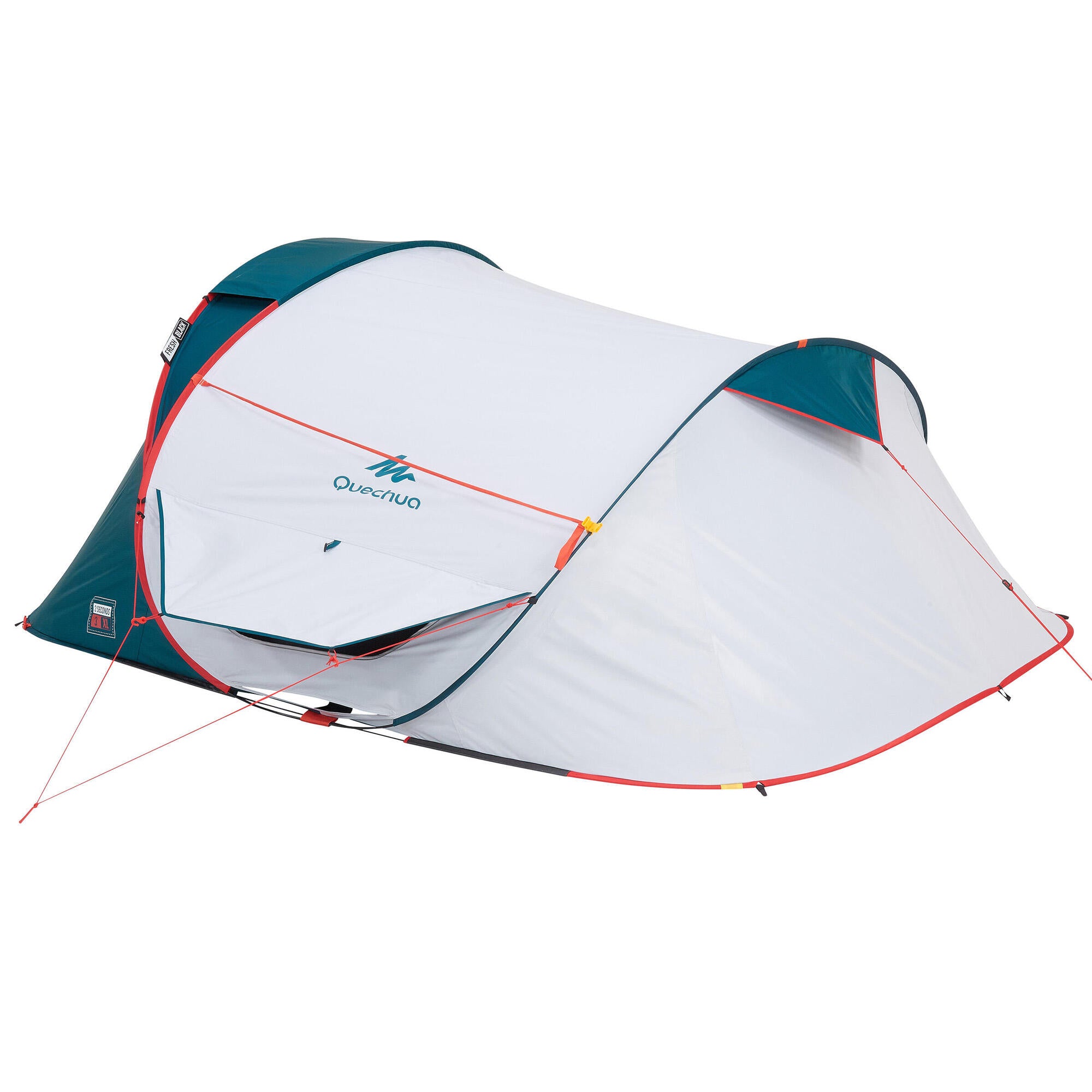 Quechua 2 Second XL Fresh & Black Waterproof Pop Up Camping Tent 3 Person