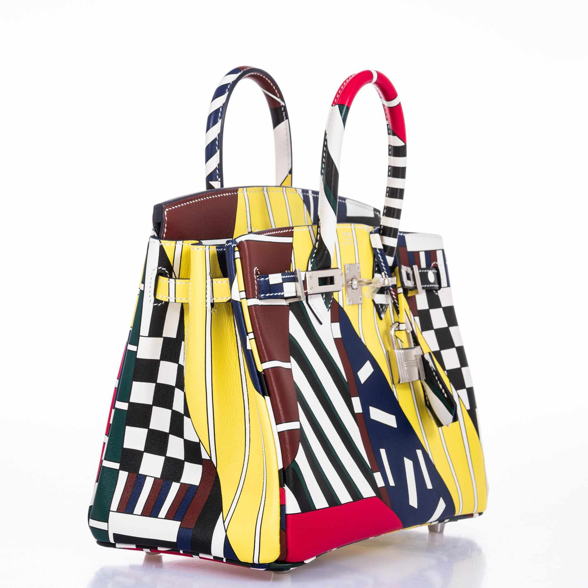 Hermès Birkin 25 One Two Three And Away We Go! - Limited Edition By Nigel Peak Multicolor Swift Palladium Hardware、mySite、garminoutage.com