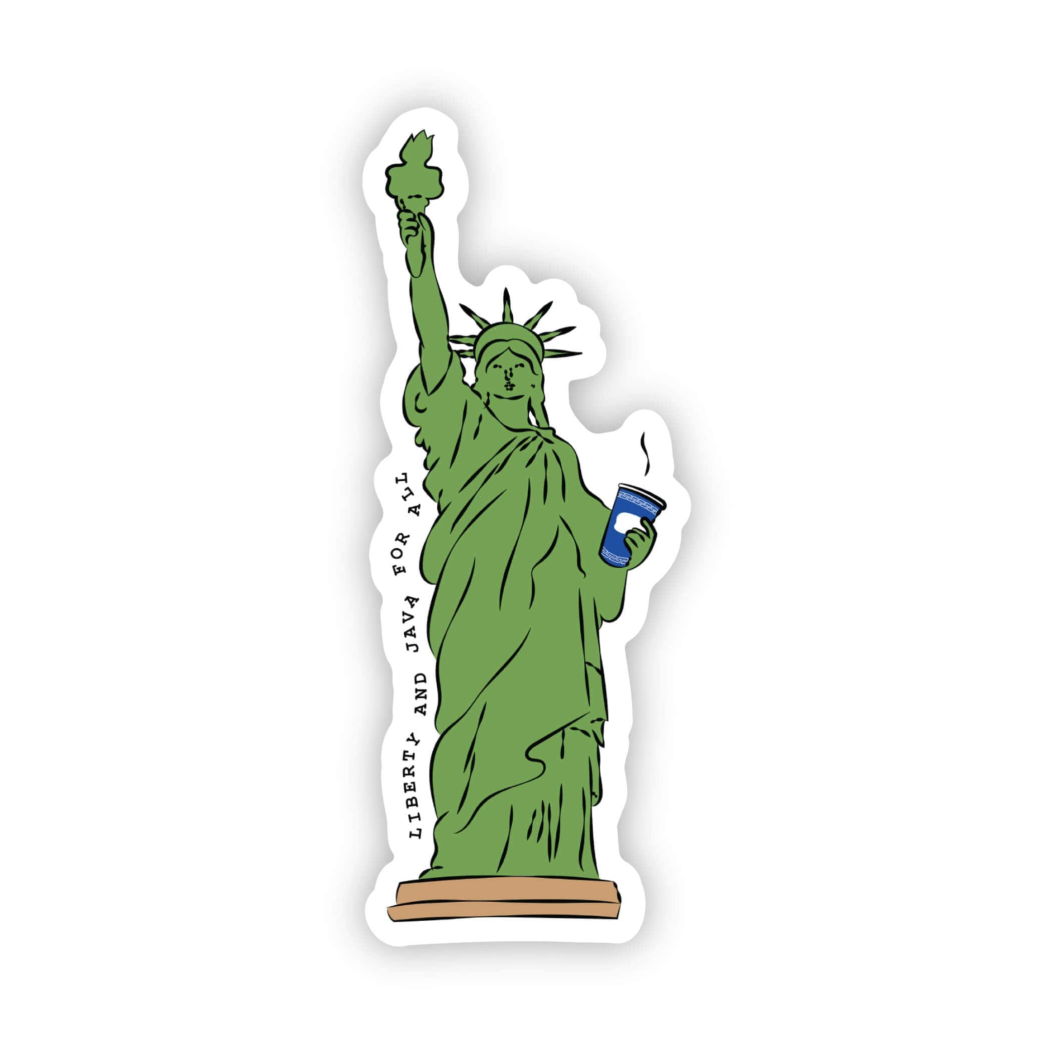  Liberty And Java For All Statue of Liberty Sticker、mySite、elrpsem3k