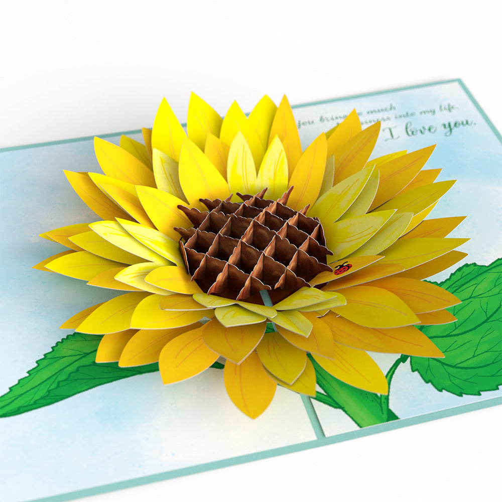 For my Wife Sunflower Pop-Up Card、mySite、solidvoid