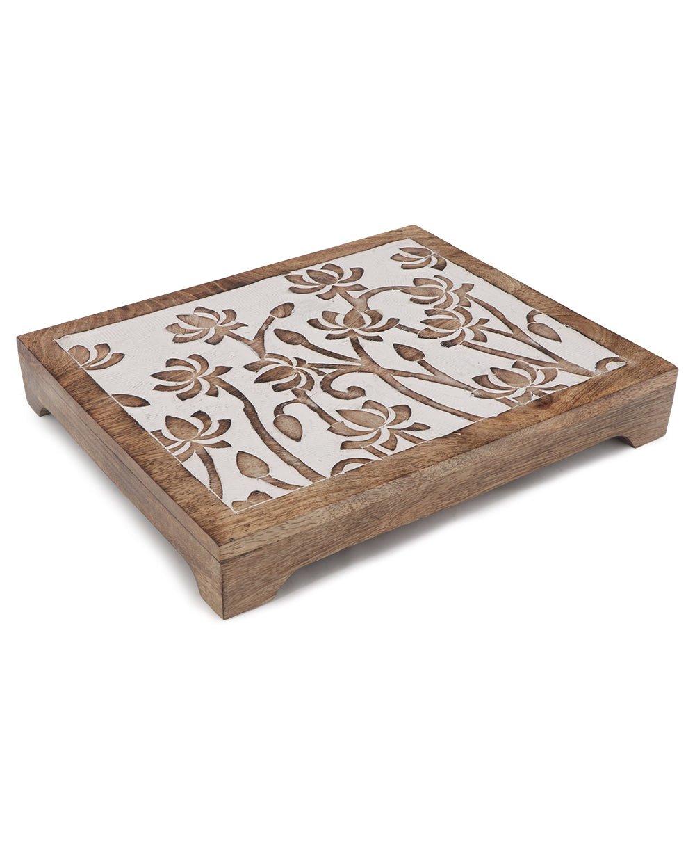 Fairtrade Sustainable Wood Lotus Risers And Statue Stands、mySite、topwebapps