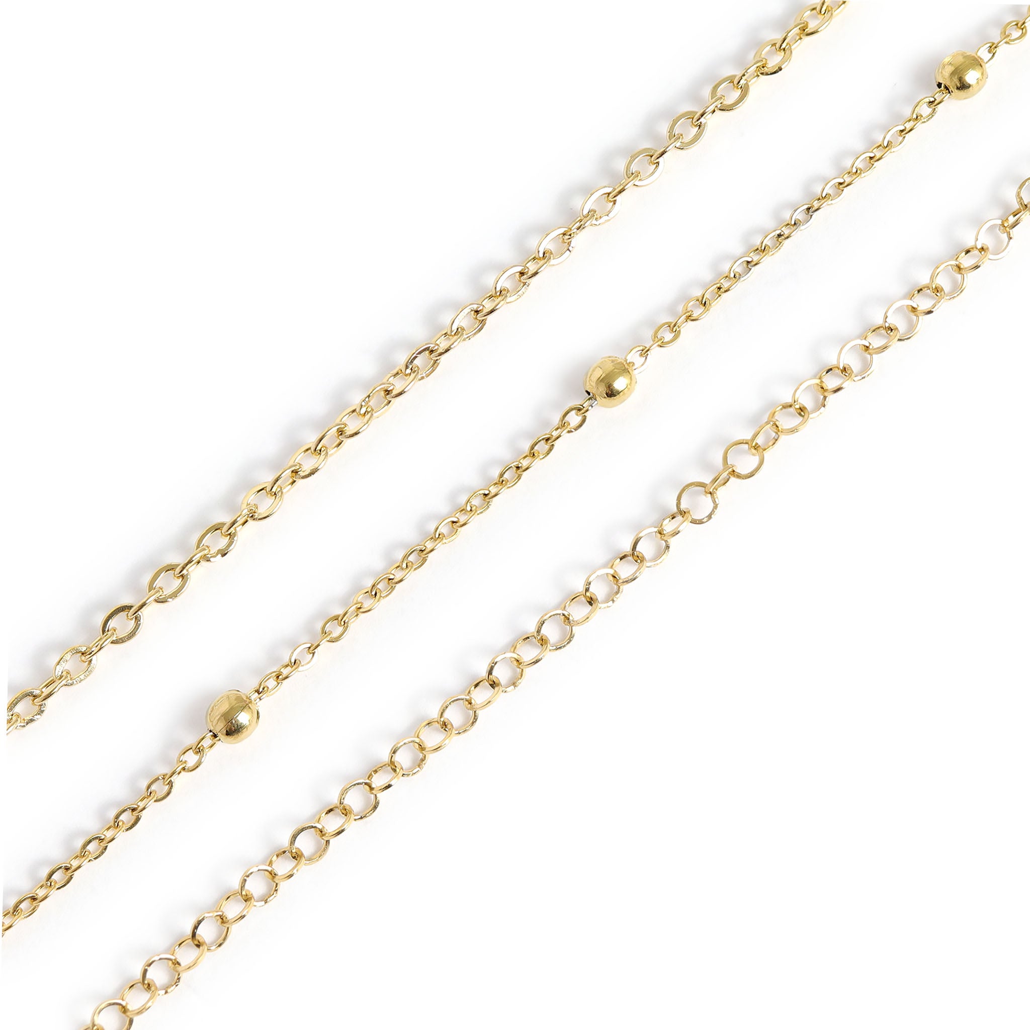 Permanent Jewelry Stainless Steel Chain Starter Kit - 3 Chain Style Pack、mySite、dreamappss