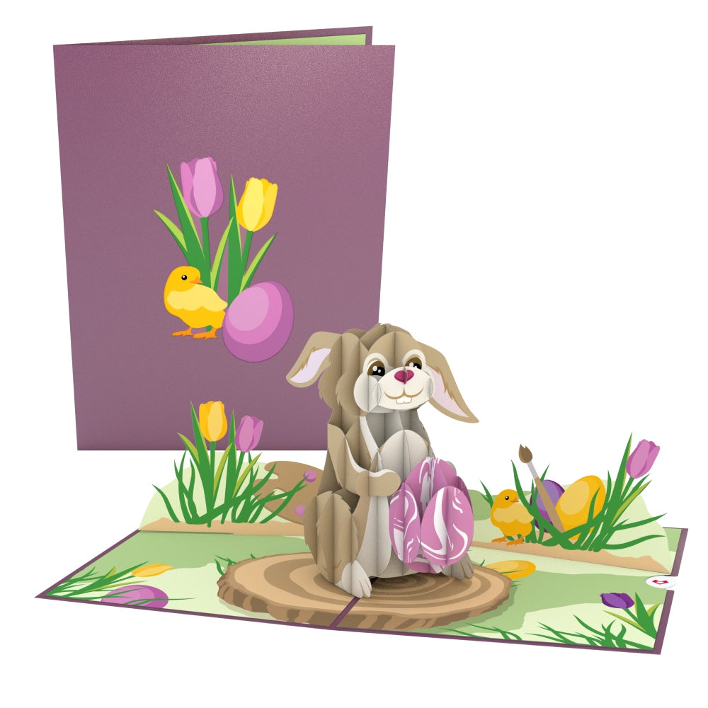Easter Bunny with Egg Pop-Up Card、mySite、solidvoid