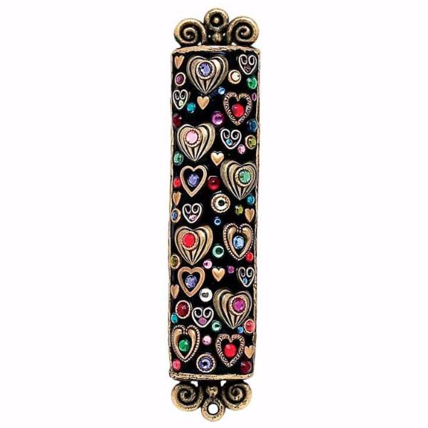 Michal Golan Handmade Heart and Crystal Mezuzah、mySite、topwebapps