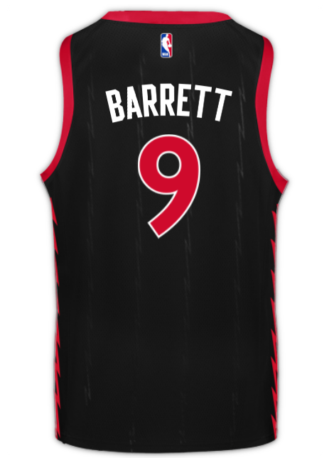Tangerine x Raptors Nike Men's 2022 Swingman Statement Jersey - BARRETT